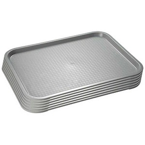 APS Tablett grau rechteckig 45,0 x 35,5 cm, 1 St.