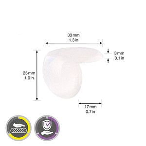 4001073027686 - EH 2135 Eckenschutz Kunststoff Ø 35 cm 4001073027686 4 Stück 4001073027686 - EH 2135 Eckenschutz Kunststoff Ø 35 cm 4001073027686 4 Stück