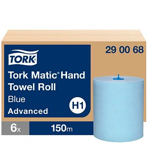 TORK Handtuchrollen Matic® H1 Advanced 2-lagig blau, 6 Rollen