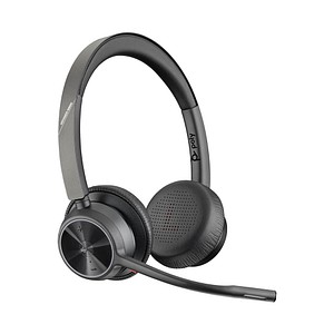 0197497011081 - POLY Wireless-Headset BT Headset Voyager 4320 USB-A C Teams Kopfhörer Noise-Cancelling schwarz Bluetooth Kopfhörer
