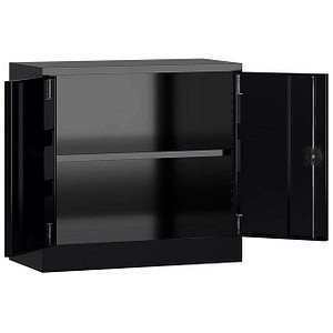 4061815550407 - Stahlschrank ClassiX X-530309 tiefschwarz 800 x 380 x 750 cm aufgebaut 4061815550407 LÜLLMANN 4061815550407 - Stahlschrank ClassiX X-530309 tiefschwarz 800 x 380 x 750 cm aufgebaut 4061815550407 LÜLLMANN