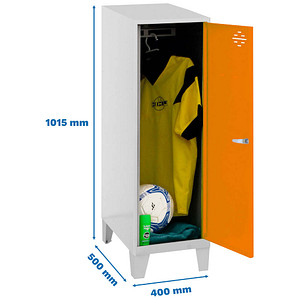 8425437121609 - Spind SIMONLOCKER DISM grau orange 8425437121609 1 Schließfach 400 x 500 x 1015 cm 8425437121609 Simonrack