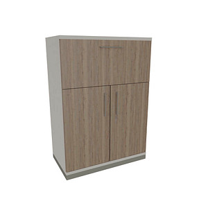 4260649685150 - Aktenschrank Oldenburg 4260649685150 weiß eiche natur 1 Fachboden 800 x 442 x 1133 cm