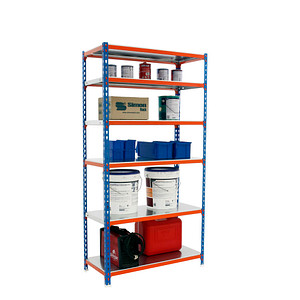 8435104953914 - Schwerlastregal SIMONCLICK 8435104953914 blau orange silber 900 x 400 x 2500 cm 8435104953914 Simonrack