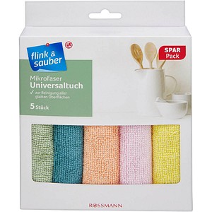 4305615531175 - flink & sauber Mikrofasertücher Polyester 60 °C waschbar 5 St