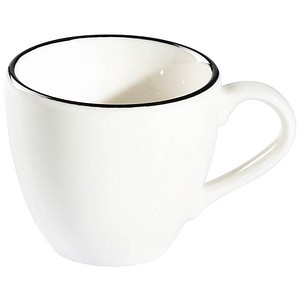 8680502091007 - 12 Espressotasse Modest Black Alzar weiß 008 l 8680502091007 12 Stück