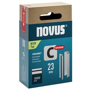 4009729081600 - 1000 novus Tackerklammern 4 23 Schmalrücken superhart 4 23