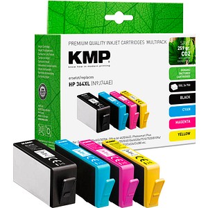 4011324001211 -  schwarz cyan magenta gelb Druckerpatronen kompatibel zu HP 364XL (N9J74AE) 4er-Set 4011324001211 4 Stück