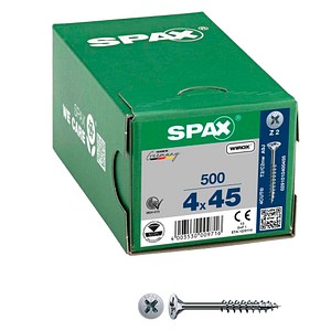4003530009716 - Universalschrauben Z2 Senkkopf WIROX 0291010400455 4 mm x 45 mm 4003530009716 500 Stück 4003530009716 - Universalschrauben Z2 Senkkopf WIROX 0291010400455 4 mm x 45 mm 4003530009716 500 Stück