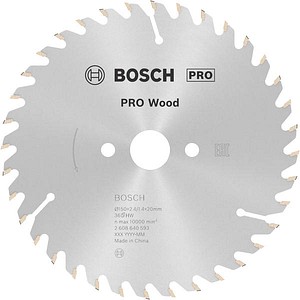 3165140193870 - Bosch Professional 1x Kreissägeblatt Optiline Wood (Sägeblatt für Holz ø 150 x 20 x 24 mm 36 Zähne Zubehör Kreissäge)