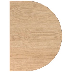 4032062170281 - Anbautisch höhenverstellbar XBA60 eiche silber Tropfenform 800 x 600 x 680 - 850 cm