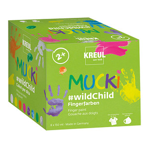 4000798125844 - 8 MUCKI wildChild Fingerfarben farbsortiert 4000798125844 8 Stück