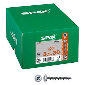 4003530109737 - Spax - Universalschraube 35 x 30 mm 3000 Stück Vollgewinde Rückwandkopf Kreuzschlitz Z2 4CUT wirox - 0281010350302 4003530109737 - Spax - Universalschraube 35 x 30 mm 3000 Stück Vollgewinde Rückwandkopf Kreuzschlitz Z2 4CUT wirox - 0281010350302