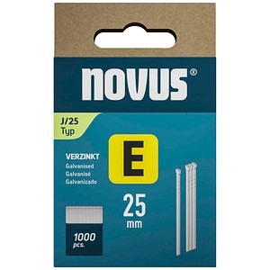 4009729081815 - novus Tackerklammern Nägel 25 mm 1000 St