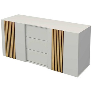Kerkmann Sideboard Oxford, 13005036 weiß 160,0 x 50,0 x 74,0 cm, 1 St.