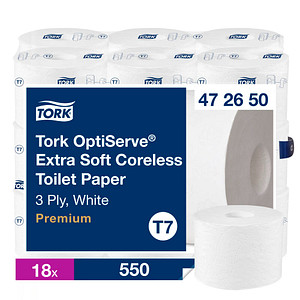 7322542401064 - Toilettenpapier T7 Premium 472650 3-lagig weiß  7322542401064 18 Rolle