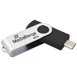 4260664879473 - USB-Stick schwarz silber 64 GB 4260664879473 MediaRange 4260664879473 - USB-Stick schwarz silber 64 GB 4260664879473 MediaRange