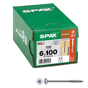 4003530245589 - HIFORCE Holzbauschraube WIROX Teilgewinde Tellerkopf T-STAR plus 4CUT-Spitze 6 x 100mm - 100 Stück 4003530245589 - HIFORCE Holzbauschraube WIROX Teilgewinde Tellerkopf T-STAR plus 4CUT-Spitze 6 x 100mm - 100 Stück