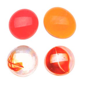 7610877462691 - Muggelsteine rot braun transparent Glasnuggets Ø 2000 mm 2000 g 1 Pack