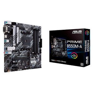ASUS Prime B550M-A Mainboard, AM4, Micro-ATX, B550, 128 GB
