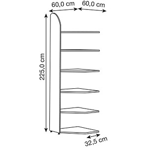 4044917366701 - Büroregal Dante® Eckregalfeld H 2250 x B 600 mm ohne Rückwand lichtgrau 4044917366701 - Büroregal Dante® Eckregalfeld H 2250 x B 600 mm ohne Rückwand lichtgrau