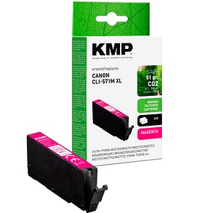 KMP  magenta Druckerpatrone kompatibel zu Canon CLI-571 XL M
