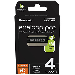 5410853064244 - eneloop pro BK-4HCDE 4BE - Battery 4 x AAA - ( rechargeable ) - 930 mAh