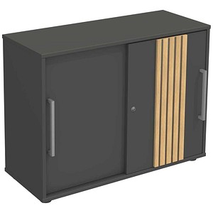 Kerkmann Sideboard Oxford, 13006035 anthrazit 100,0 x 40,0 x 75,0 cm, 1 St.