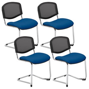 5901747157024 - 4 Besucherstuhl Iso Ergo Mesh blau Stoff 5901747157024 4 Stück 5901747157024 - 4 Besucherstuhl Iso Ergo Mesh blau Stoff 5901747157024 4 Stück