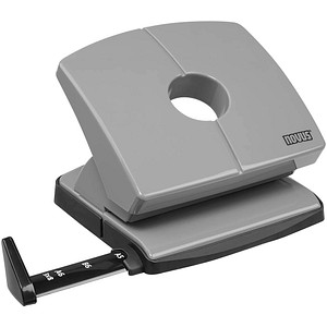 4009729080122 - Locher NOVUS B 220 bis zu 20 Blatt für A4 A5 A6 B5 B6 US 3x8 Folio Anschlagschiene Vollmetall & Kunststoff smart-grey