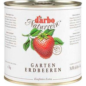 d’arbo Naturrein Extra Gartenerdbeeren Fruchtaufstrich, 3,0 kg