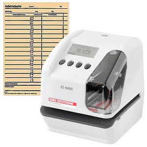 4030275001262 - Zeit- Datum- Textdrucker ZS 6000 HxBxT 181 x 156 x 179 mm lichtgrau dunkelgrau