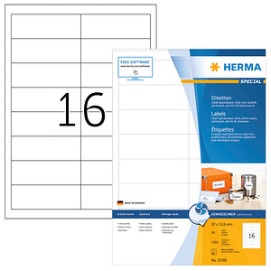 4008705107808 - HERMA Inkjet-Etiketten weiß 965x338mm Special A4 VE=1280 Stück