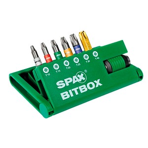 4003530271014 - Bitbox t-star plus 6 Bits T10 T15 T20 T25 T30 T40 Schnellwechsel Bit-Halter 1 Stück - 4000007899019 - Spax