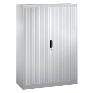 4050646309322 - Rollladenschrank mit Horizontal-Jalousie HxBxT 1660 x 1200 x 420 mm 3 Fachböden 4 Ordnerhöhen weißaluminium C+P