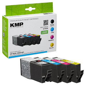 KMP H176VX  schwarz, cyan, magenta, gelb Druckerpatronen kompatibel zu HP 903XL (3HZ51AE), 4er-Set