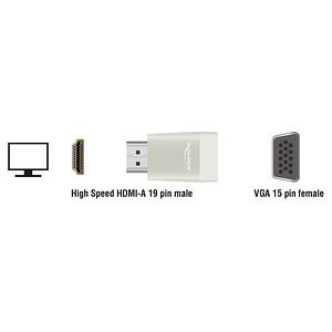4043619654727 - DeLOCK HDMI Adapter HDMI A- D-Sub15 St Bu screwless (65472) 4043619654727 - DeLOCK HDMI Adapter HDMI A- D-Sub15 St Bu screwless (65472)