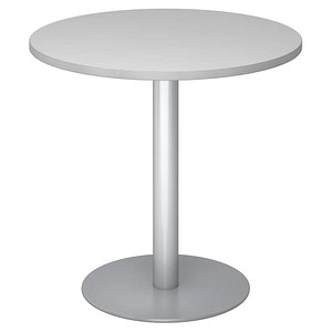 4032062157251 - Besprechungstisch VSTF08 5 S  80x80cm (BxT) rund grau   silber 4032062157251 Hammerbacher