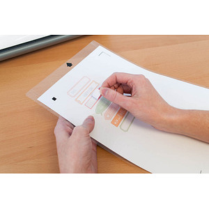 0814792012277 - MEDIA-WHT-ADH-3T bedruckbares Aufkleberpapier für Schneideplotter weiß 216 x 279 mm 0814792012277 8 Blatt