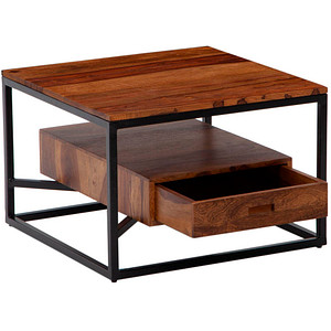 4251757707834 - WOHNLING Couchtisch Sofatisch Massivholz 60x60x40 cm Wohnzimmertisch Tisch Eckig