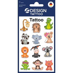 4004182567616 - 10 x Kinder Tattoos Tattoofolie Koala Frosch Giraffe usw bun 4004182567616 - 10 x Kinder Tattoos Tattoofolie Koala Frosch Giraffe usw bun