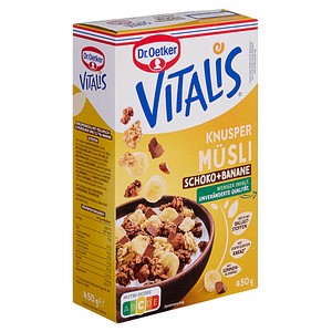 4000521040727 - VITALIS KNUSPER SCHOKO+BANANE Müsli 4500 g 4000521040727 450 Gramm 4000521040727 - VITALIS KNUSPER SCHOKO+BANANE Müsli 4500 g 4000521040727 450 Gramm