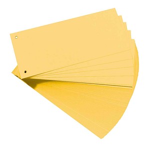 herlitz Trennstreifen gelb, 180,0 g Karton 24,0 x 10,5 cm, 100 St.