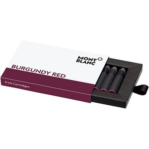 4062037052236 - MONTBLANC Burgundy Red Tintenpatronen für Füller burgunderrot 8 St