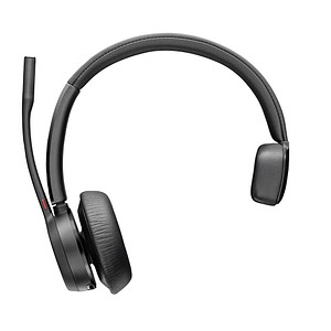 0197029610034 - HP Poly Voyager 4310 USB-A Headset +BT700 Dongle Computer On Ear Headset Bluetooth® Mono Schwarz Noise Cancelling Lautstärkeregelung Mikrofon-Stummschaltung