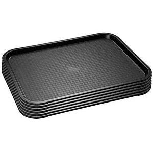 APS Tablett schwarz rechteckig 35,0 x 27,0 cm, 1 St.