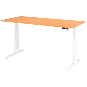 4032062191248 - HAMMERBACHER XDKB19 elektrisch höhenverstellbarer Schreibtisch buche rechteckig C-Fuß-Gestell weiß 1800 x 800 cm 4032062191248 - HAMMERBACHER XDKB19 elektrisch höhenverstellbarer Schreibtisch buche rechteckig C-Fuß-Gestell weiß 1800 x 800 cm