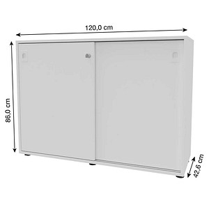 8029466030804 - Schiebetürenschrank Idea IDEC07B BABAI weiß 1 Fachboden 1200 x 426 x 860 cm