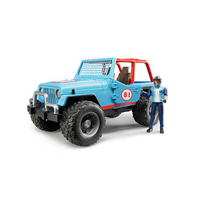 4001702025410 - Jeep Cross Country Racer blau mit Rennfahrer 2541 Spielzeugauto 4001702025410 bruder