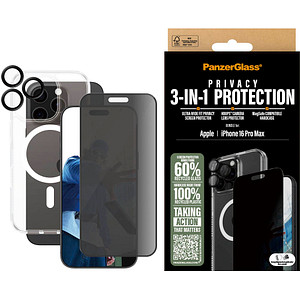 5715685003462 - 0 PanzerGlass® 3-in-1 Privacy Protection Schutzset für iPhone 16 Pro Max 5715685003462 - 0 PanzerGlass® 3-in-1 Privacy Protection Schutzset für iPhone 16 Pro Max